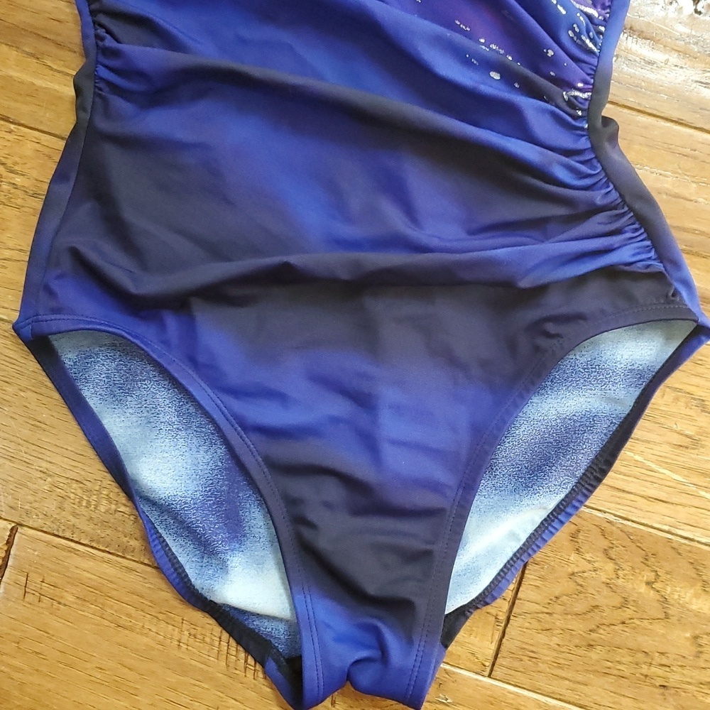 Miraclesuit By Kirkland Blue Purple and Black Swimwear - Picture 3 of 10